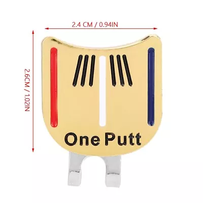 One Putt Durable Metal Mini Magnetic Ball Marker Golfer Hat Visor Clip .g • $7.93