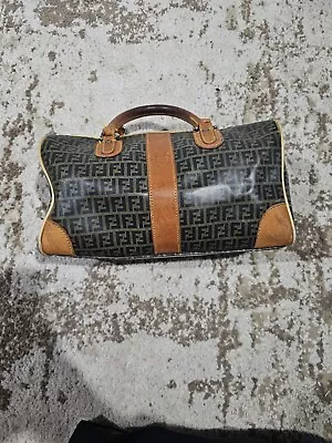 Vintage Fendi Zucca Brown/Tan Monogram Tote Bag USED • $250