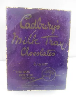 Vintage Cadbury's Milk Tray Chocolate Box  The Box For The Pocket  0.5 Lbs. • £6.95
