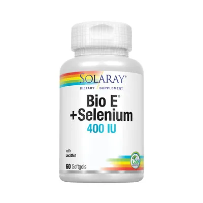 Solaray Bio Vitamin E With Selenium 400IU | 60 Softgels • $14.99