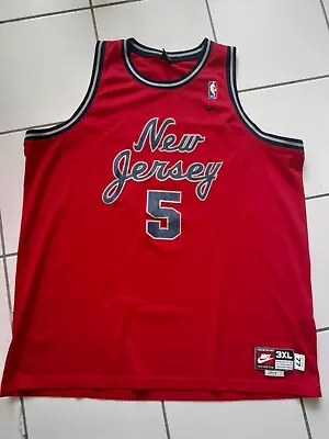 Jason Kidd New Jersey Nets Nike Jersey Size 3XL LENGTH+2 • $9.99