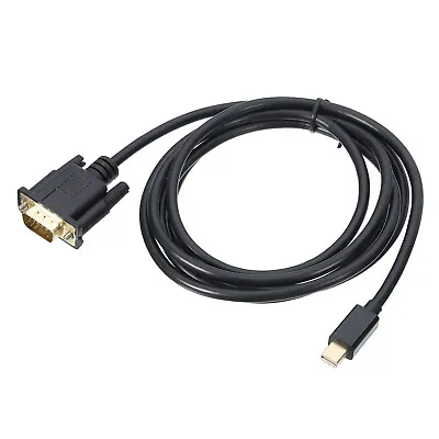 MINI Display Port (DP) To VGA Cable 6FT Video Cable External HD VGA Device • £9.69