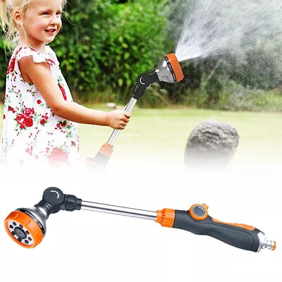 Hose Pipe Water Sprayer Gun Wand Metal Nozzle Garden Spray Lance High Pressure • £9.39