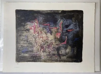 $9250 • Buy Zao Wou Ki “Nocturne  Six Color Lithograph Signed/Numbered Edition 1955 - Mint!