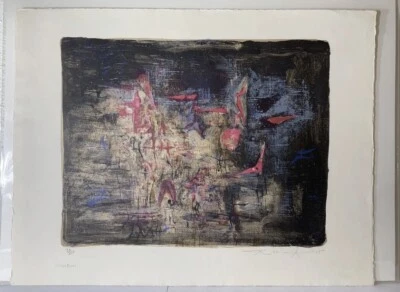 Zao Wou Ki “Nocturne  Six Color Lithograph Signed/Numbered Edition 1955 - Mint! • $9250