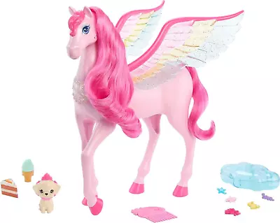 Barbie Pink Pegasus With 10 Accessories Including Puppy Winged Horse Toys With  • $101.99