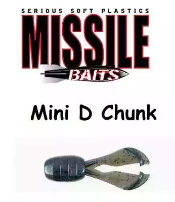 Missile Baits Mini D Chunk Jig Trailer - Choice Of Colors • $4.13