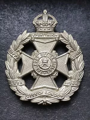 Post Office Rifles 7th Batt. London Regiment Original British Army Cap Badge • £22