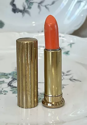 Vintage Collectible Coty Lipstick Cremestick Immoral Coral Gold Metal Tube Nos • $31.49