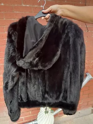 Soft Real Mink Bomber Jacket • £500