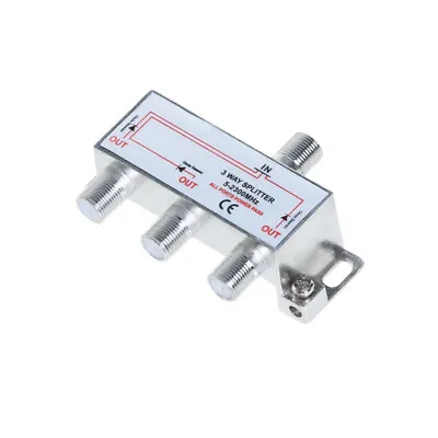 3-Way TV Coaxial Cable Splitter 5-2300MHz For RG6 RG59 TV Antenna Satellite HDTV • $7.58