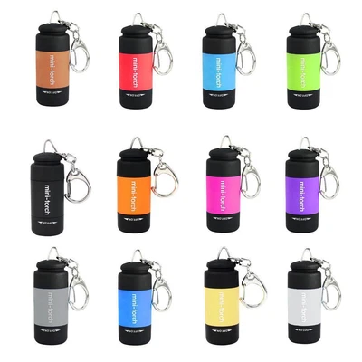 $4.69 • Buy Pocket LED Torch Lamp USB Rechargeable Mini Keychain Camping Flashlight NEW M5J1