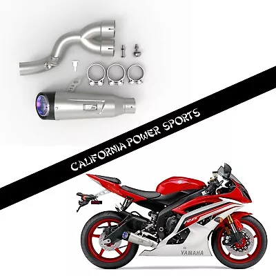 CPS SLIP ON PIPE MUFFLER EXHAUST FIT For Yamaha YZF R6 R600 2006-2019 07 08 T2 • $159.99