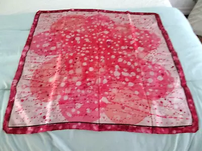 Vintage Home Lines Silk Scarf Italia Homeric Cruise Lines Pinks • $9.99