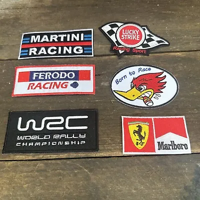 Motor Racing Iron On Patches Lot Of 6 Martini Ferodo Lucky Strike Etc • $25