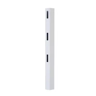 Ranch Fence Line Post 3 Rail Vinyl Outdoor Farm Fencing White 5  X 5  X 7 Ft. • $114.31