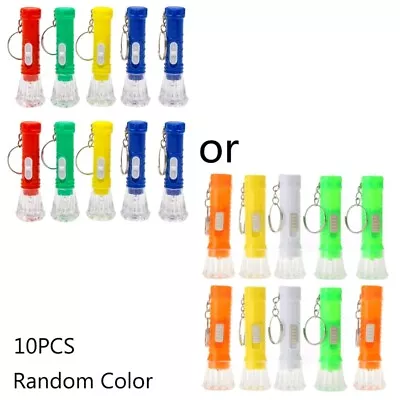 10 Pieces Led Flashlight Keychain Party Favor For Kids Adults Pocket Light • $16.48