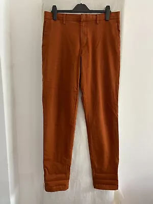 BANANA REPUBLIC MASON ATHLETIC Brown Tapered Fit Chinos Size 32 • £15