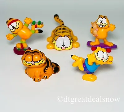 Vintage Garfield 1978 1981 Figures Mixed Lot Of 5 One Item Is A Wendy's Toy • $14.99