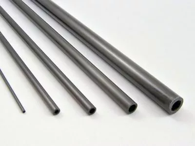 5x 6mm OD X 4mm ID X 1000mm Pultruded Carbon Fibre Tubes (T6) • £32.75