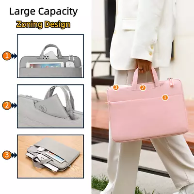 13-15  Laptop Shoulder Bag Sleeve Briefcase Case For Macbook Lenovo HP Dell Sony • $38.56