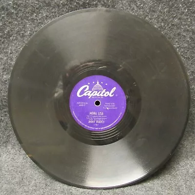 78 RPM 10  Record Jimmy Wakely Steppin' Out & Mona Lisa Capitol Records 1151 • $14.99