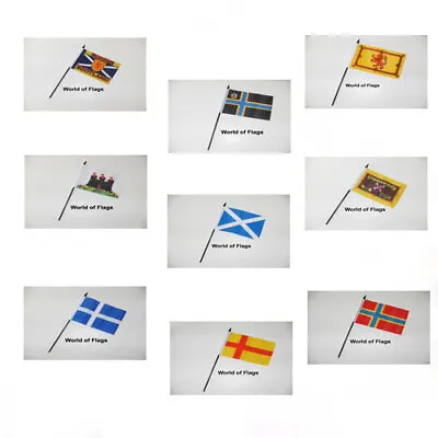 £3.50 • Buy SCOTLAND FLAGS 6  X 4  SMALL HAND WAVING Scottish Table Desk Crafts Display Etc