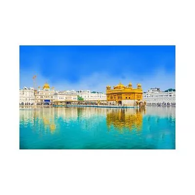 Indian Traditional Golden Temple Self Adhesive Waterproof Painting • $33.84