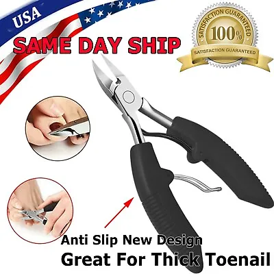 Heavy Duty Extra Large Toe Nail Clipper For Thick Hard Nails Cutter Stainless US • $5.39