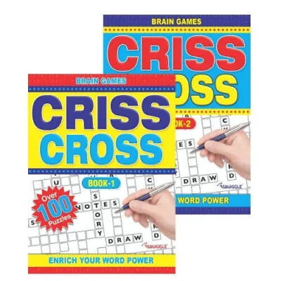 £2.88 • Buy Criss Cross - A4 Activity Books Brain Crisscross Games Puzzles Adults Fun Books