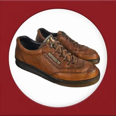 Mephisto Match Men's Air-Jet Runoff Brown Leather Oxford Shoes US SIZE 11.5 • $173