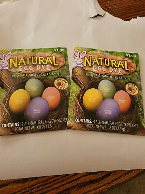 Lot Of 2 ALL NATURAL EGG DYE EASTER UNLIMITED  DECORATING KITS  NEW • £8.69