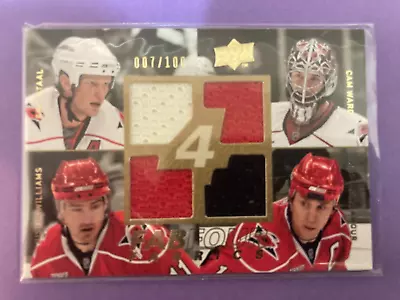 2008-09 Upper Deck Fab Four Fabrics Staal / Ward / Brind'Amour 007/100 FFCAR • $10.90