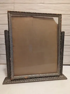 Antique Art Deco VTG Swivel Tilt Swing Tabletop Picture Frame Silver Tone • $15