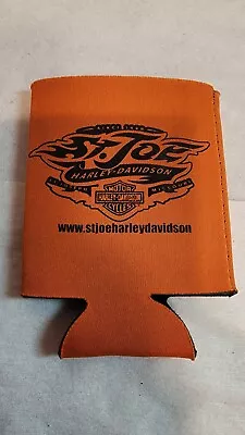 Vintage Orange St. Joe Harley Davidson Can Koozie Coozies Motorcycle • $5