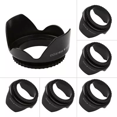 $10.28 • Buy 49-77mm Professional Flower Shape Screw Mount Lens Hood For Nikon Cannon Sony