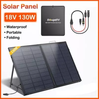 130W Portable Solar Panel Foldable Solar Charger For Generator Power Station RV • $48.65