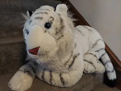 30  White Tiger Jumbo WILD REPUBLIC Plush Giant Stuffed Animal Plush Wild Cat • $45