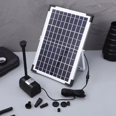 1350L/H Solar Panel Water Pump Feature Garden Pool Pond Fish Aquarium Fountain • £49.99