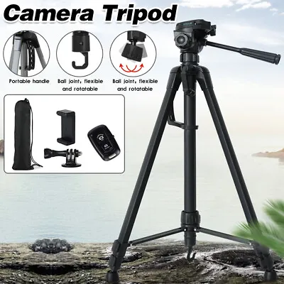 $32.99 • Buy Professional Camera Tripod Stand Mount For DSLR GoPro IPhone Samsung Travel AU  