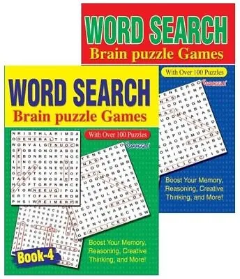 Word Search Book Wordsearch Puzzle Books A4 Quiz Puzzle Adult 3 Or 4 • £2.99