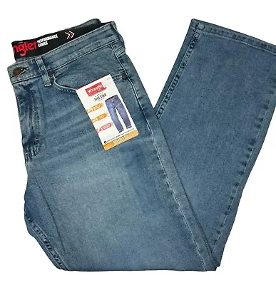 Wrangler #11396 NEW Men's Relaxed Fit Performance Series Stretch Jeans • $27.99