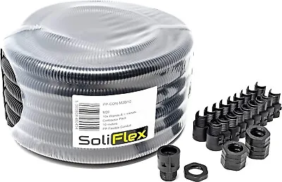 Flexible Conduit Outdoor Cable Contractor Pack IP40-10M Coil - Underground Hose • £12.95