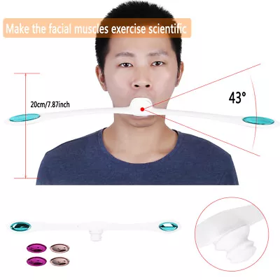 Facial Muscle Exerciser Anti Wrinkle Slim Face Cheek Tonel Mouth Toning TTS • £20.34