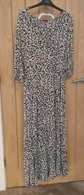 M & Co Maxi Dress Size 12 Multi Coloured • £18