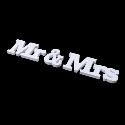 Mr & Mrs Sign Sweet Heart Table Decor Wedding Table Decoration Photo Props • £7.09