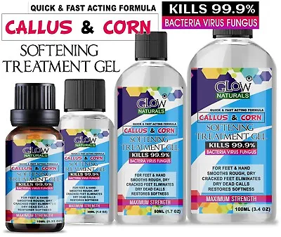 CALLUS & CORN Remover Liquid - Treatment For Foot & Hand Pain Free Removal  • £3.99