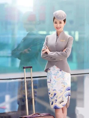 £428.08 • Buy China Hainan Airlines Cabin Crew Uniform Jacket UK 16-UK 18