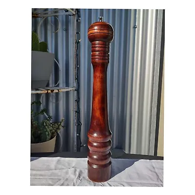 Mr Dudley 17” Wood Pepper Grinder Mill Pepper Mill Vtg Original Large • $26