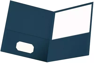 Oxford Twin-Pocket Folders Textured Paper Letter Size Dark Blue Holds 100  • $16.99